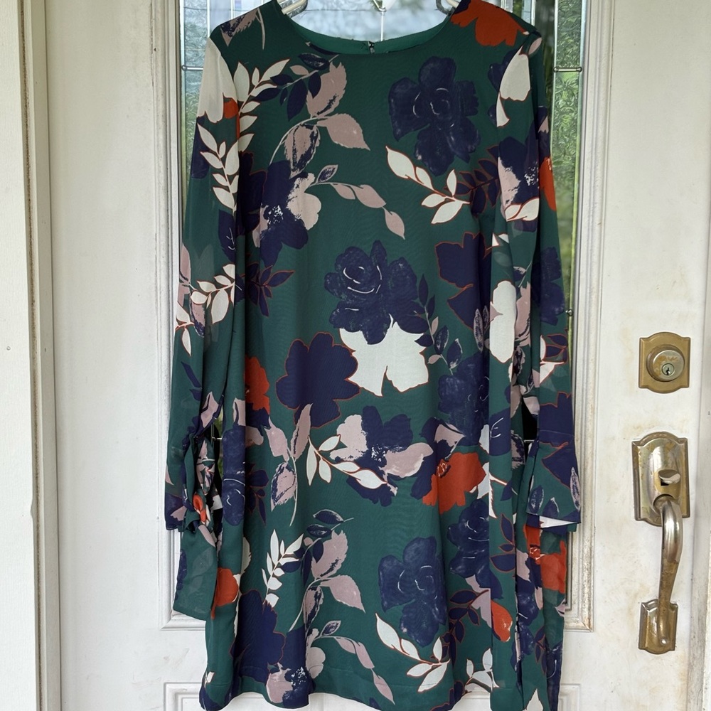 Floral Green Dress